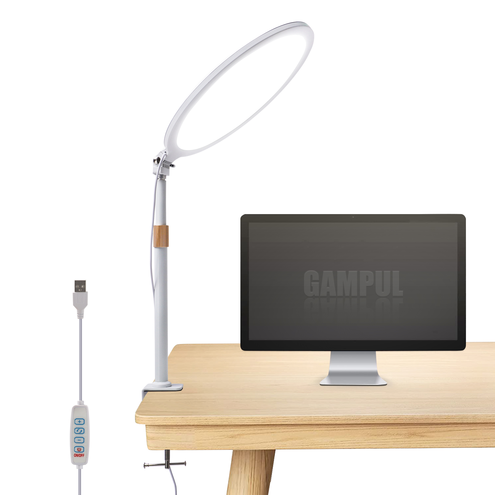 OEM Customized LED Clip on Bed Desk Reading and Working Lamp,Easy Clip on Desk Reading Working Makeup Lighting Table Light